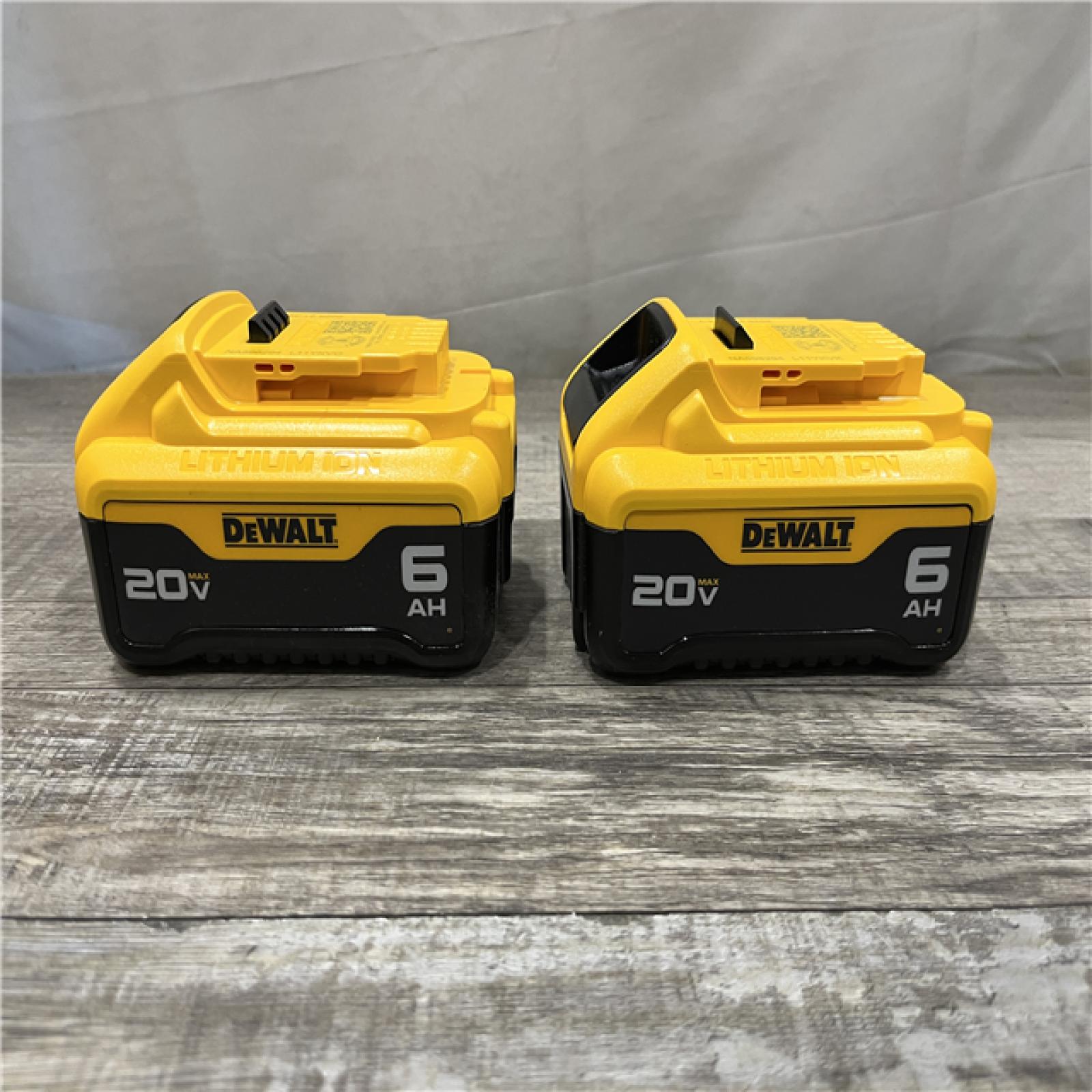 AS-IS DEWALT 20V MAX Lithium-Ion 6.0Ah Battery (2-Pack)