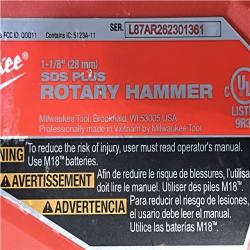Houston Location AS-IS Milwaukee FUEL 18V Lithium-Ion Brushless Cordless SDS-Plus 1-1/8 in. Rotary Hammer Drill (Tool-Only)