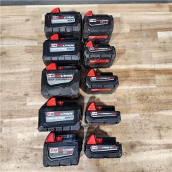 HOUSTON LOCATION - AS-IS MILWAUKEE BATTERY PACK QTY - 10