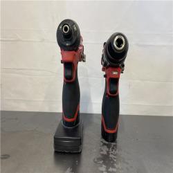 AS-IS- Milwaukee 12V Brushless Hammer Drill and Impact Driver Combo Kit