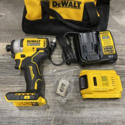 AS-IS DEWALT Atomic 20V Max Lithium-Ion Brushless Cordless Compact 1/4 in. Impact Driver Kit