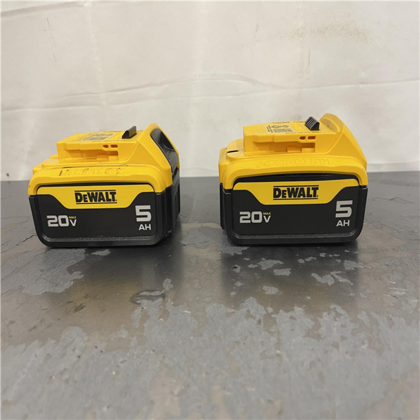 AS-IS- DEWALT 20V MAX XR Premium Lithium-Ion 5.0Ah Battery Pack (2 Pack)