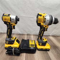 AS-IS- DEWALT 20V MAX XR 2-Tool Combo Kit with POWERPACK