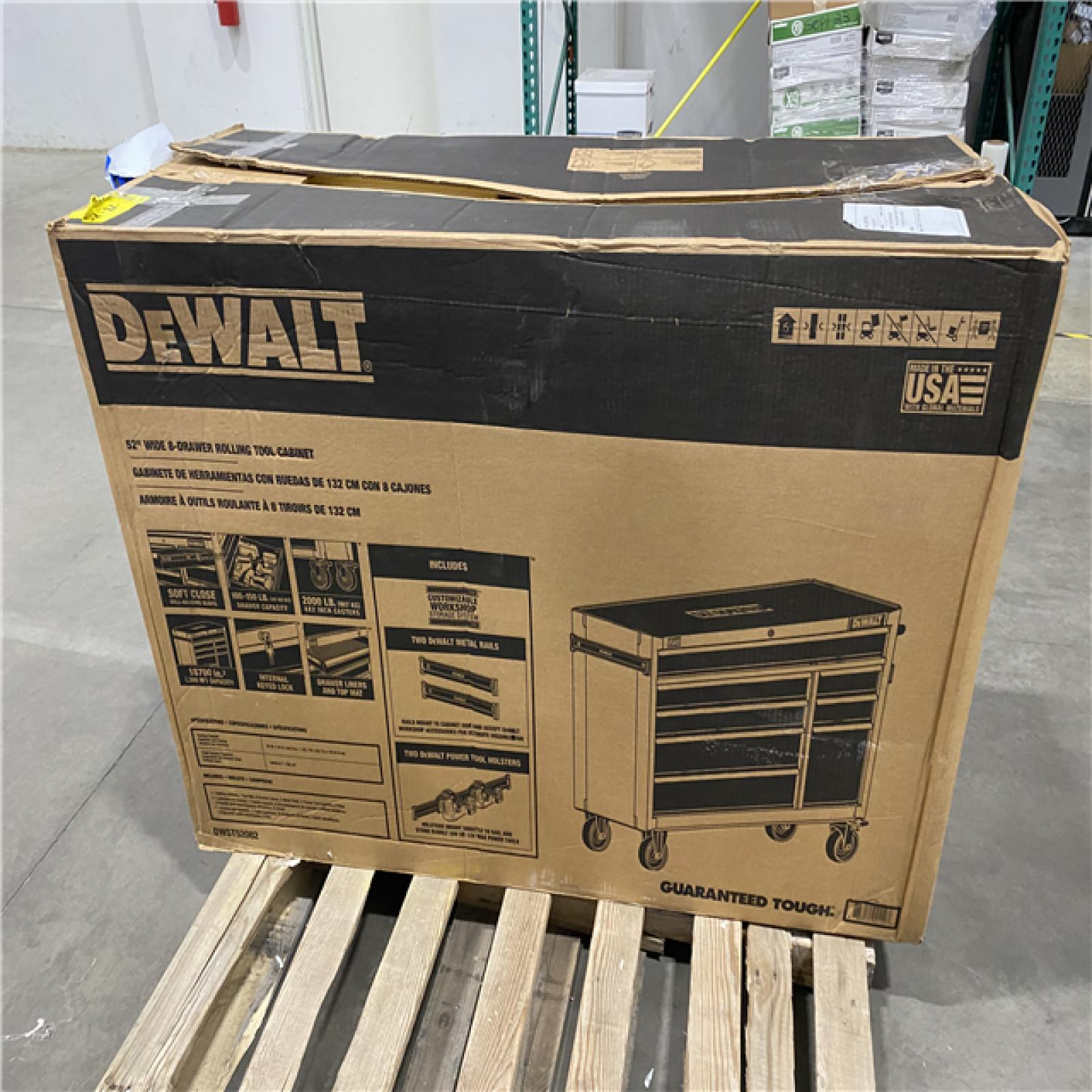 Dallas Location - As-Is DEWALT 52 in. W x 20 in. D 8-Drawer Tool Cabinet