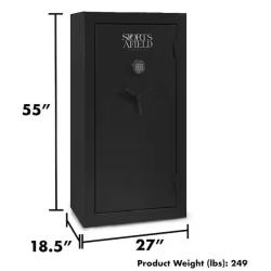 DALLAS LOCATION - Sports Afield 30-Gun Fireproof Electronic Lock Gun Safe  Black