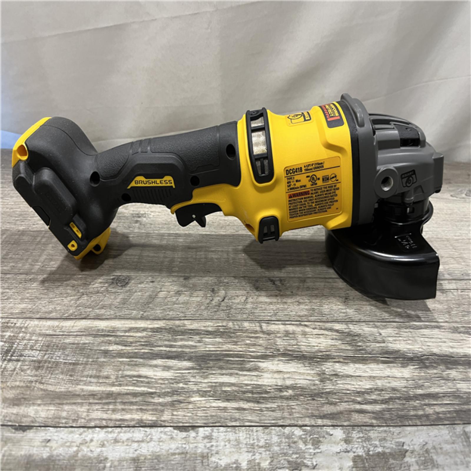 AS-IS DEWALT FLEXVOLT 60V MAX Cordless Brushless 4.5 in. to 6 in. Small Angle Grinder with Kickback Brake (Tool Only)