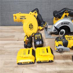 HOUSTON LOCATION - AS-IS DEWALT 20-Volt Max Lithium-Ion 9-Tool Cordless Combo Kit with Two 2.0 Ah Batteries  Charger and 2 Bags