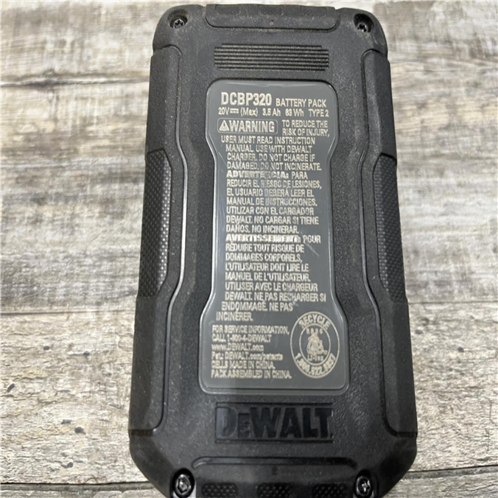 AS-IS DEWALT 20V MAX XR POWERSTACK Lithium-Ion Battery Starter Kit with 3.5Ah Battery and Charger