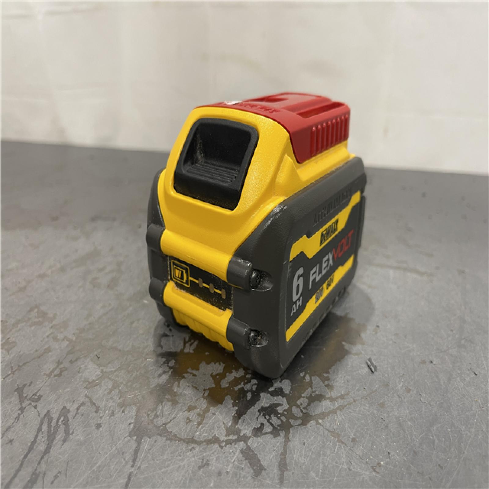 AS-IS - DEWALT FLEXVOLT 20V/60V MAX Lithium-Ion 6.0Ah Battery Pack with 6 Amp Output Charger