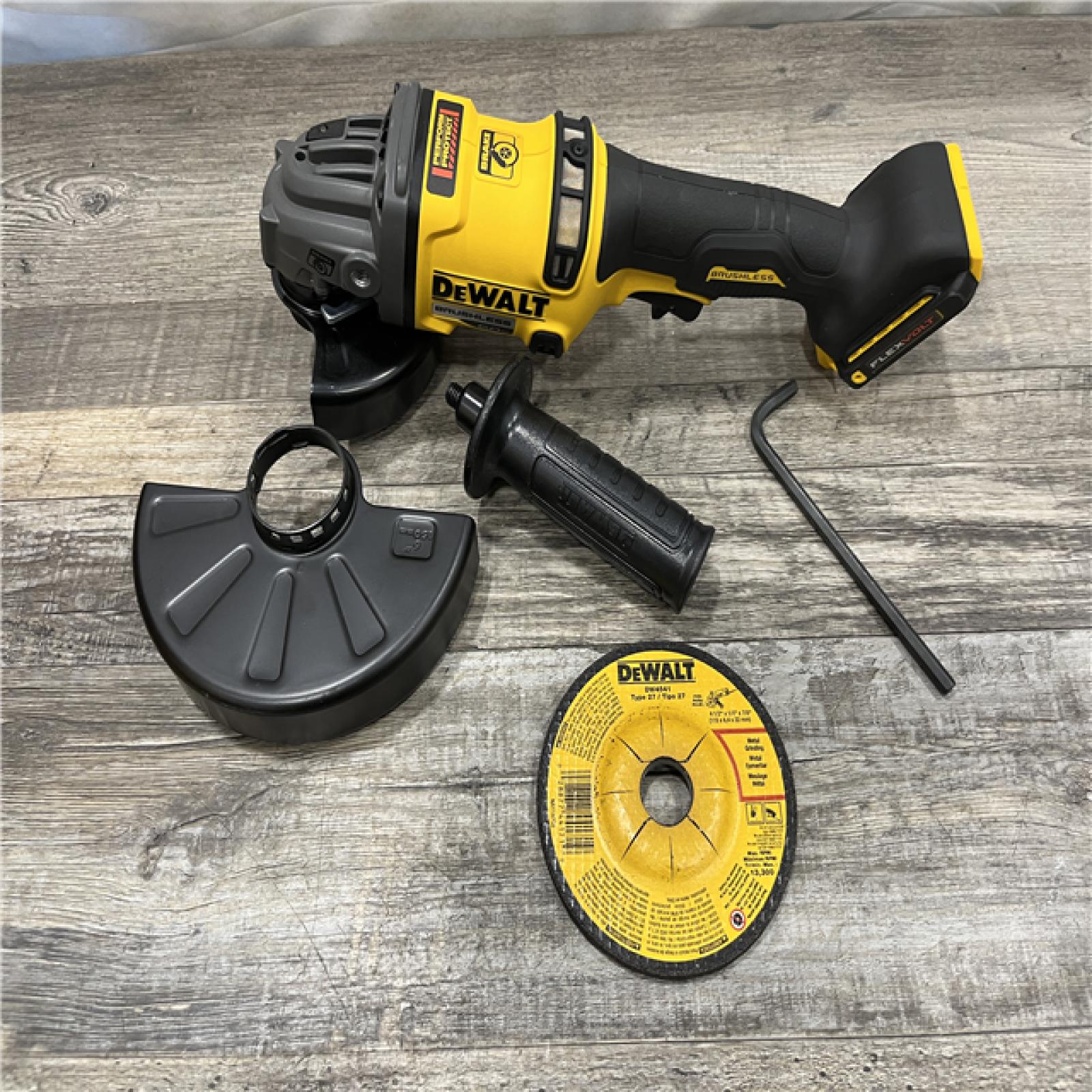 AS-IS DEWALT FLEXVOLT 60V MAX Cordless Brushless 4.5 in. to 6 in. Small Angle Grinder with Kickback Brake (Tool Only)