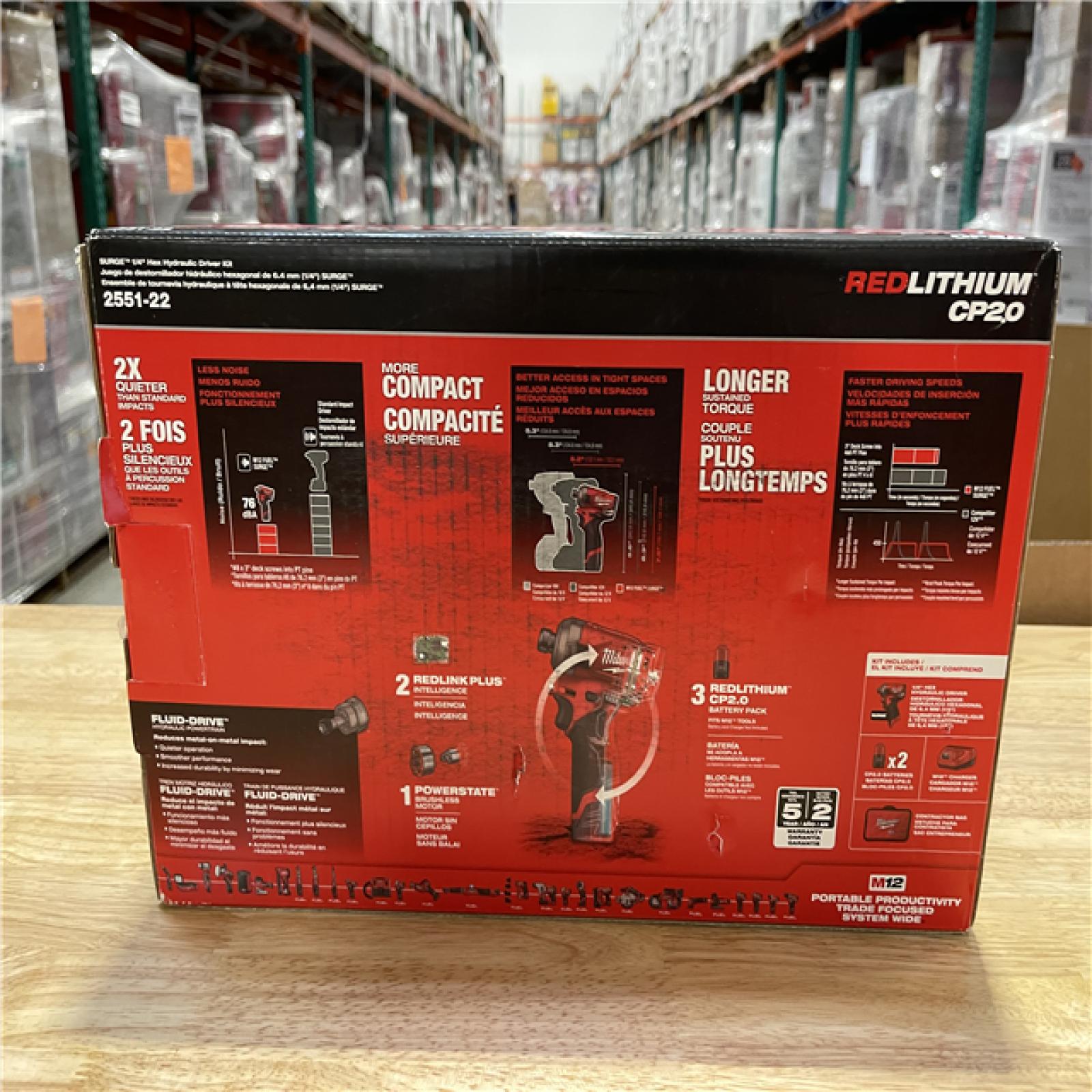 NEW! - Milwaukee FUEL SURGE 12V Lithium-Ion Brushless Cordless 1/4 in. Hex Impact Driver Compact Kit