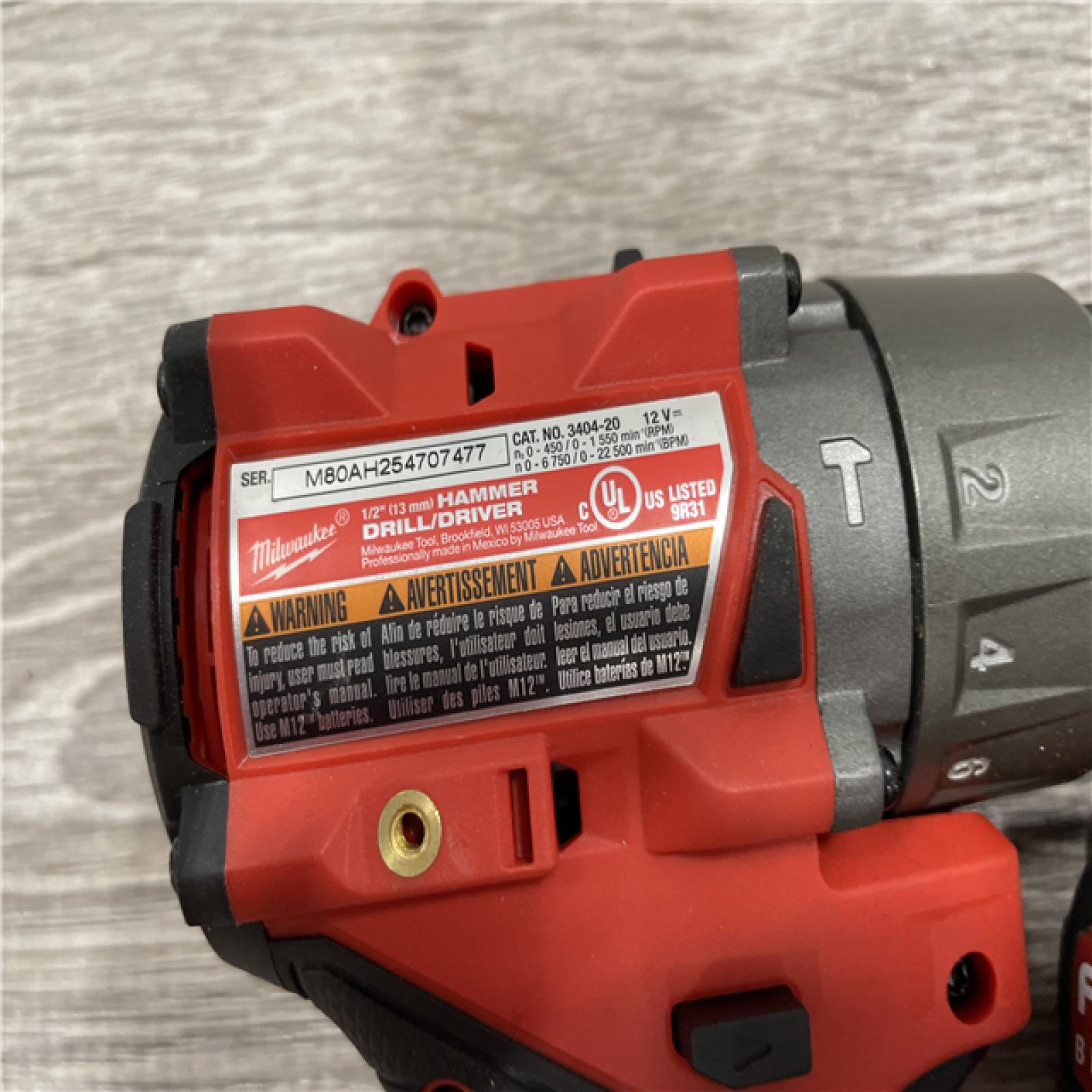AS-IS Milwaukee FUEL 12-Volt Lithium-Ion Brushless Cordless Hammer Drill and Impact Driver Combo Kit