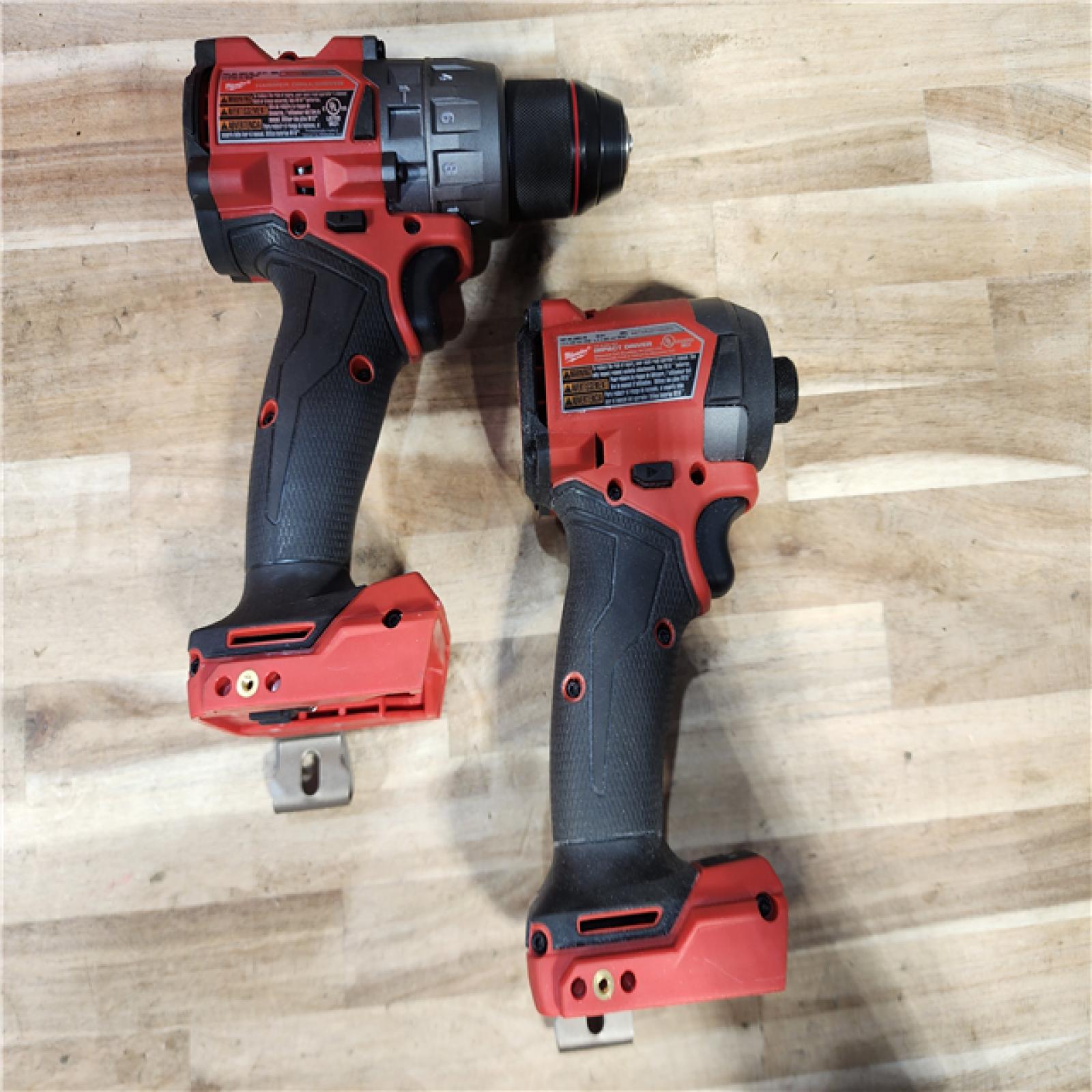 HOUSTON LOCATION - AS-IS Milwaukee  FUEL 18V Lithium-Ion Brushless Cordless Hammer Drill and Impact Driver Combo Kit