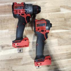 HOUSTON LOCATION - AS-IS Milwaukee  FUEL 18V Lithium-Ion Brushless Cordless Hammer Drill and Impact Driver Combo Kit