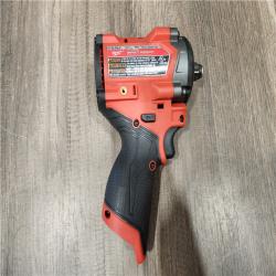AS-IS- Milwaukee M12 FUEL 12V Lithium-Ion Brushless Cordless Stubby 1/2 in. Impact Wrench (Tool-Only)
