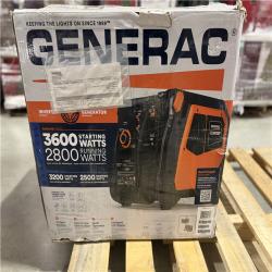 DALLAS LOCATION - Generac 3600 / 3000-Watt Dual Fuel Electric Switch Gasoline / Propane Inverter Portable Generator with COSense-IQ3600 DF