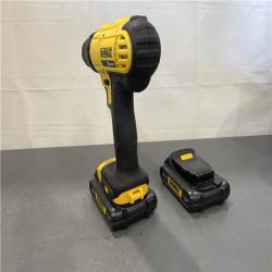 AS-IS - DEWALT 20V MAX Cordless 1/2 in. Drill/Driver, (2) 20V 1.3Ah Batteries, Charger and Bag