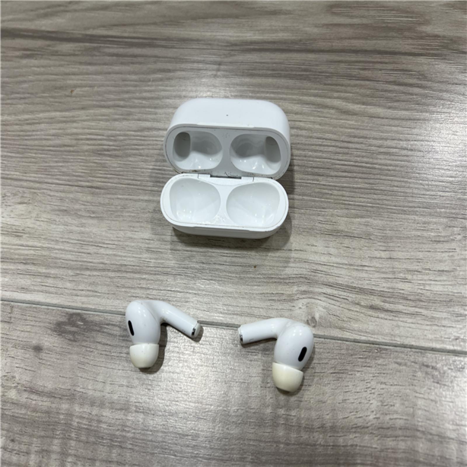 AS-IS Apple AirPods Pro (2nd Generation) with the USB-C MagSafe Charging Case