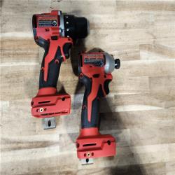 HOUSTON LOCATION - AS-IS Milwaukee 18V Lithium-Ion Brushless Cordless Compact Drill/Impact Combo Kit