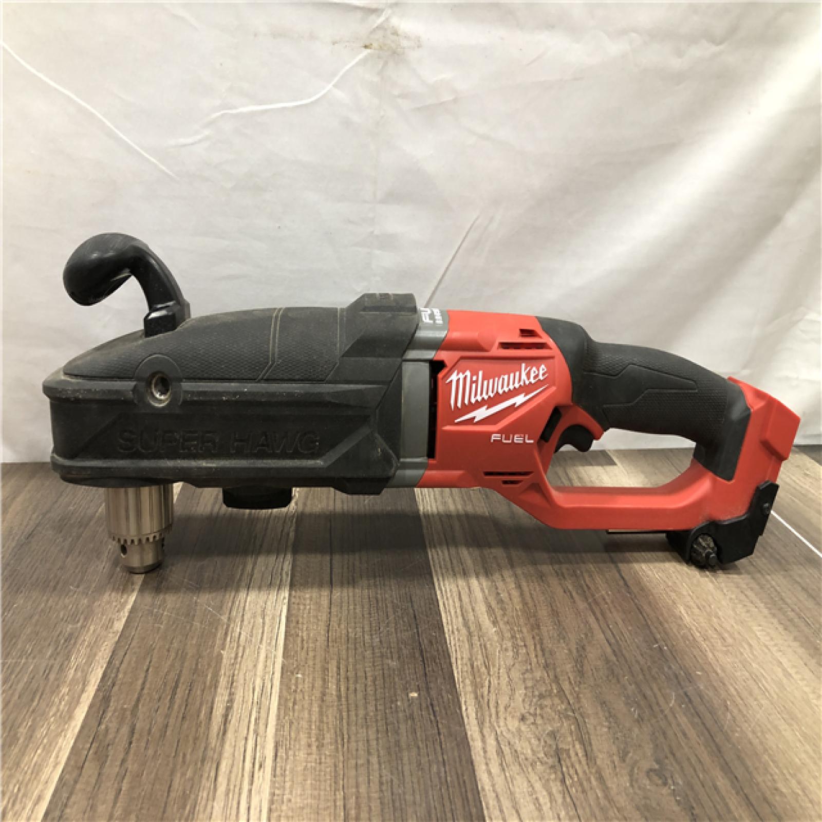 AS-IS Milwaukee FUEL 18V Lithium-Ion Brushless Cordless GEN 2 SUPER HAWG 1/2 in. Right Angle Drill (Tool-Only)