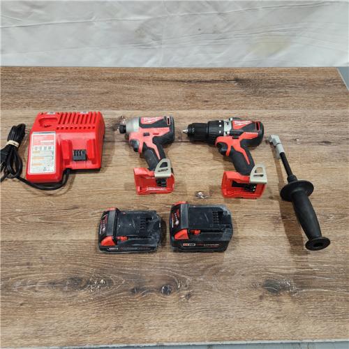 AS-IS Milwaukee M18 Brushless 18V Lithium-Ion Drill/Impact Combo Kit with Case and Charger
