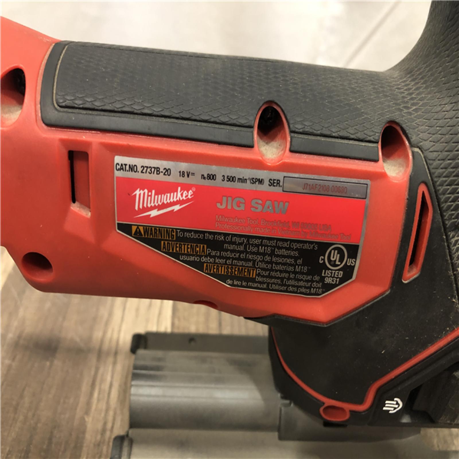 AS-IS Milwaukee FUEL 18V Lithium-Ion Brushless Cordless Barrel Grip Jig Saw (Tool Only)