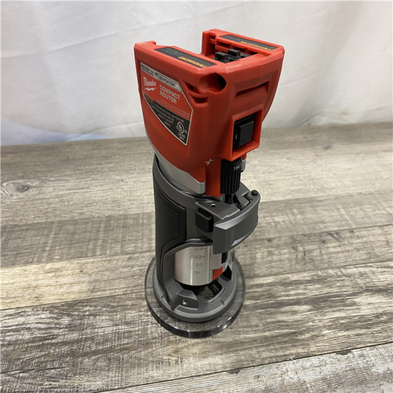 AS-IS Milwaukee FUEL 18V Lithium-Ion Brushless Cordless Compact Router (Tool-Only)