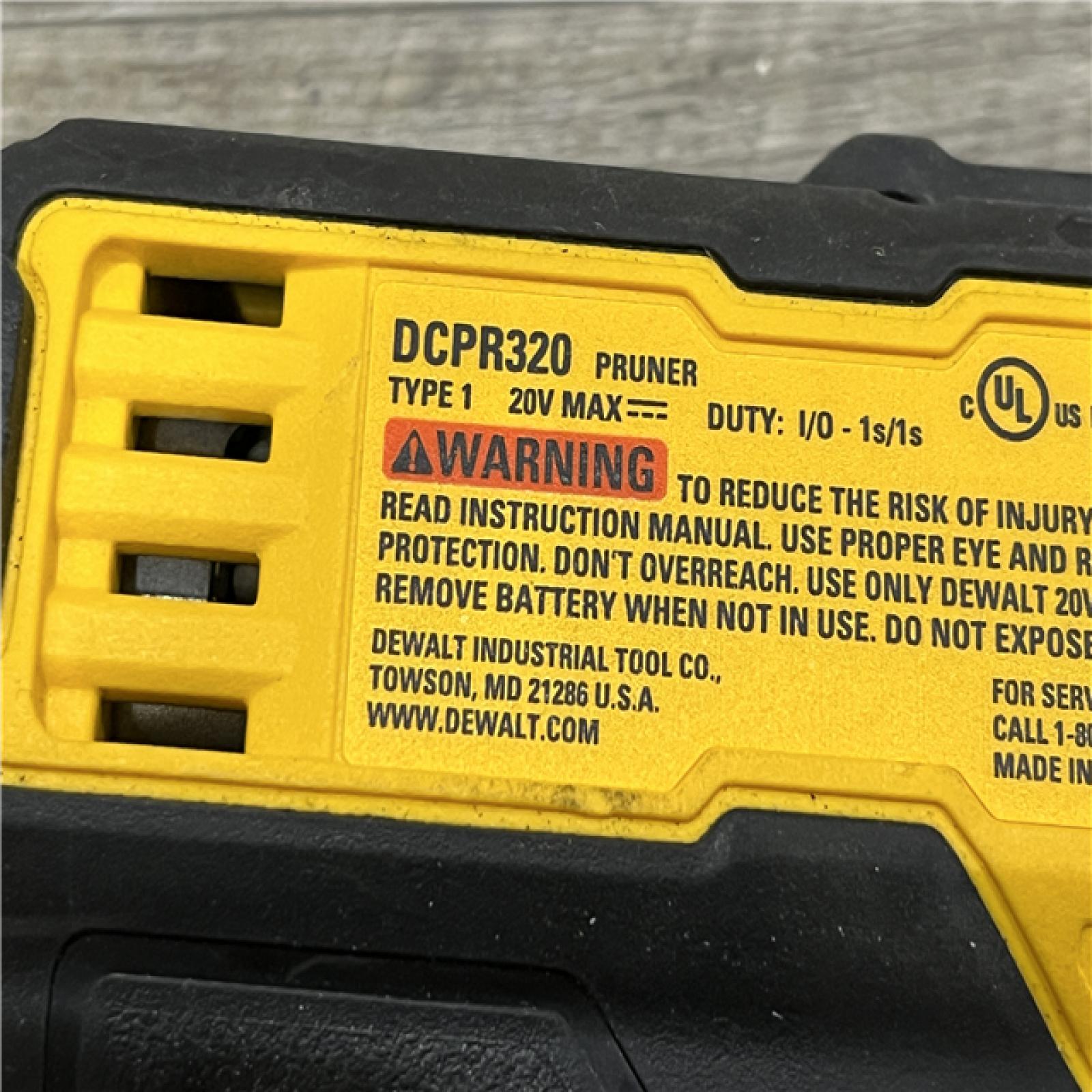 AS-IS DEWALT 20V MAX Cordless Battery Powered Pruner Kit