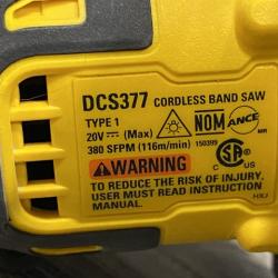 AS-IS DEWALT ATOMIC 20V MAX Cordless Brushless Compact 1-3/4 in. Bandsaw (Tool Only)