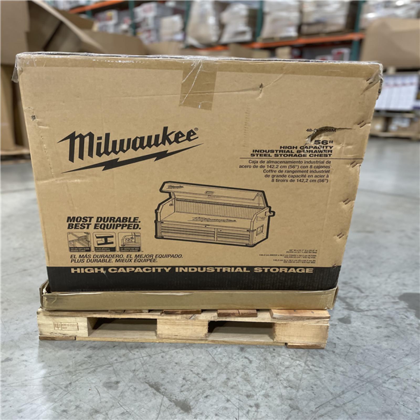 DALLAS LOCATION - MILWAUKEE High Capacity 56 in. W x 22 in. D 8-Drawer Top Tool Chest