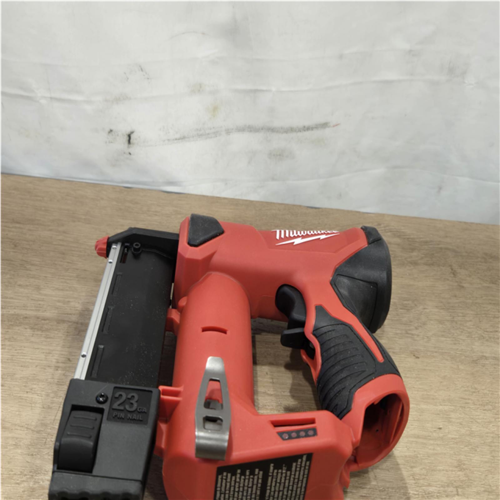 AS-IS Milwaukee 12-Volt 23-Gauge Lithium-Ion Cordless Pin Nailer (Tool-Only)