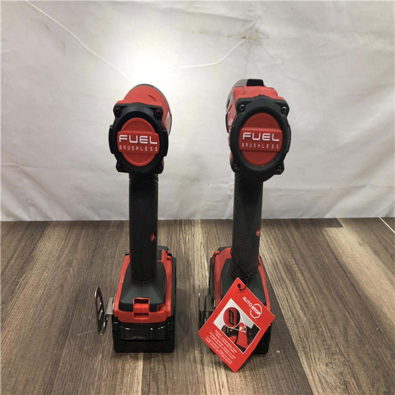 AS-IS Milwaukee FUEL 18V Lithium-Ion Brushless Cordless Hammer Drill and Impact Driver Combo Kit