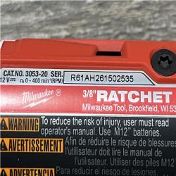 AS-IS Milwaukee FUEL 12V Lithium-Ion Compact 3/8 in. Cordless Ratchet (Tool-Only)