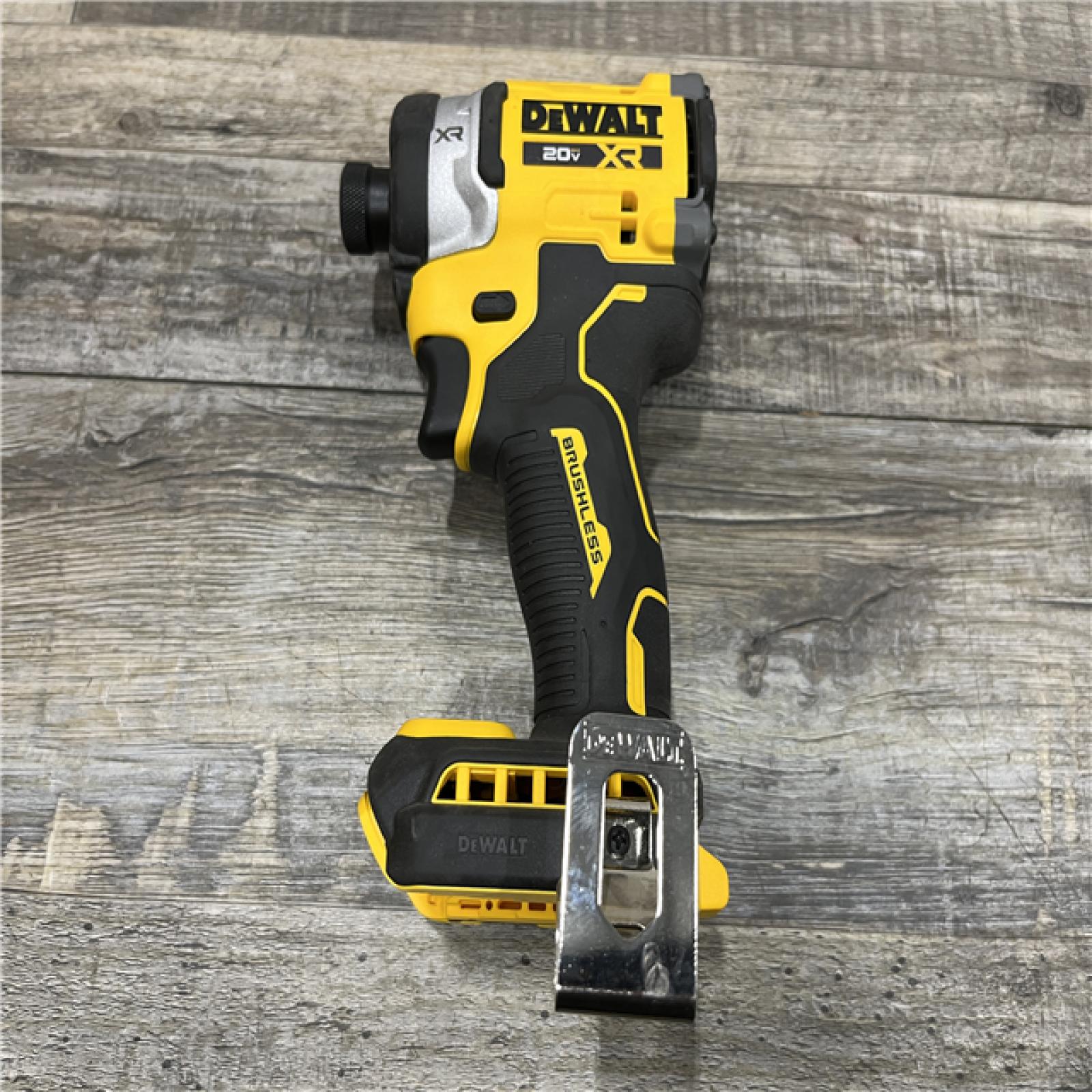AS-IS DEWALT 20V MAX XR Lithium-Ion Brushless Cordless 3-Speed High Torque 1/4 in. Impact Driver Kit