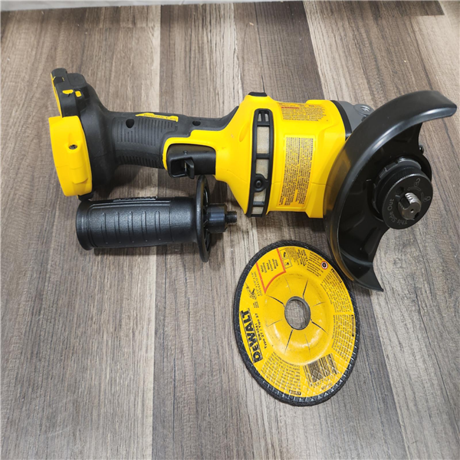 AS-IS DEWALT FLEXVOLT 60V MAX Cordless Brushless 4.5 in. to 6 in. Small Angle Grinder with Kickback Brake (Tool Only)