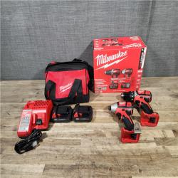 HOUSTON LOCATION - AS-IS Milwaukee M18 Brushed Cordless (2-Tool) Drill/Driver and Impact Driver Kit