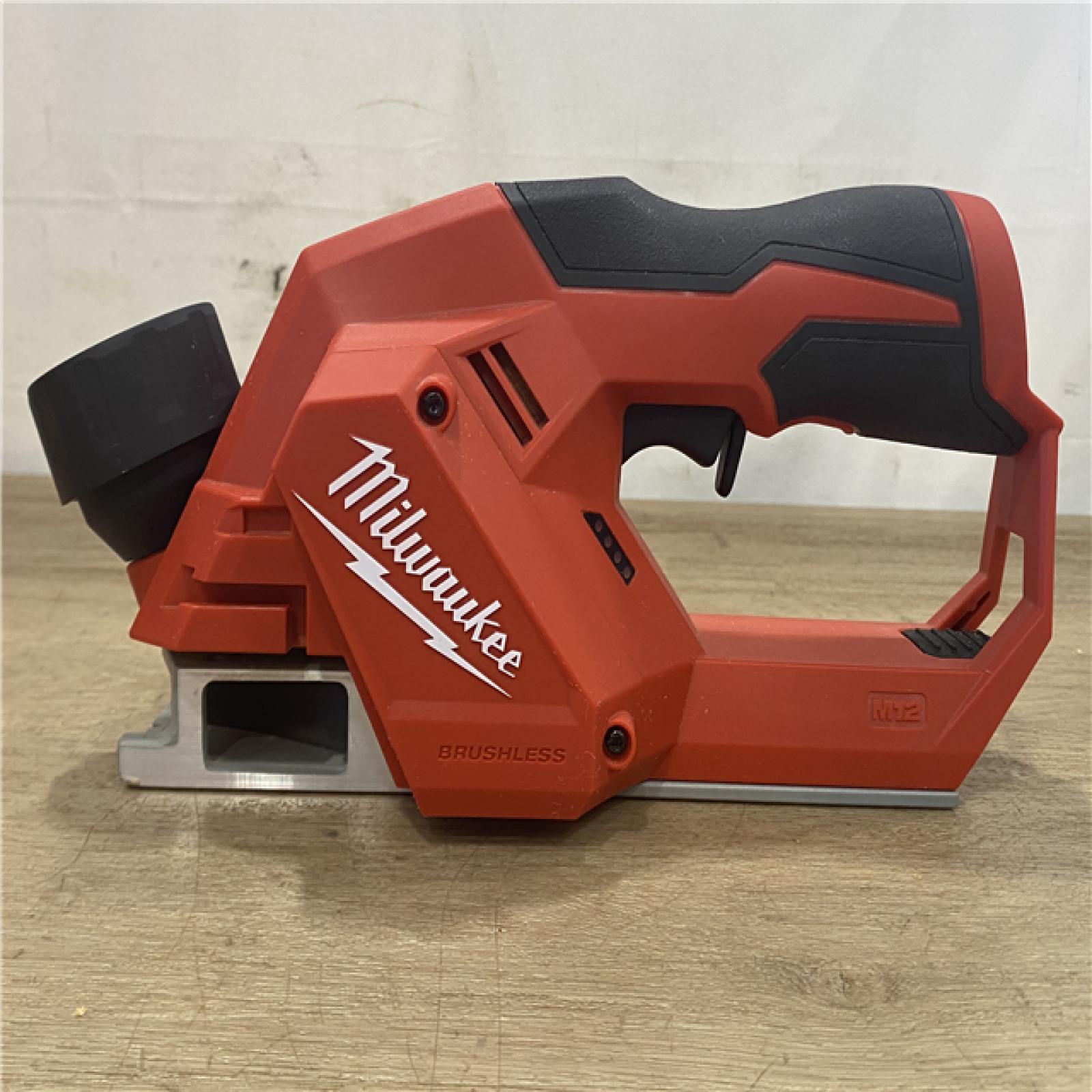 AS-IS M12 12V Lithium-Ion Brushless Cordless 2 in. Planer (Tool-Only)