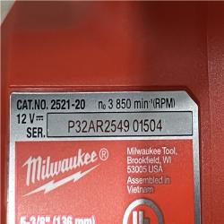 AS-IS Milwaukee FUEL 12V Lithium-Ion Brushless 5-3/8 in. Cordless Circular Saw (Tool-Only)
