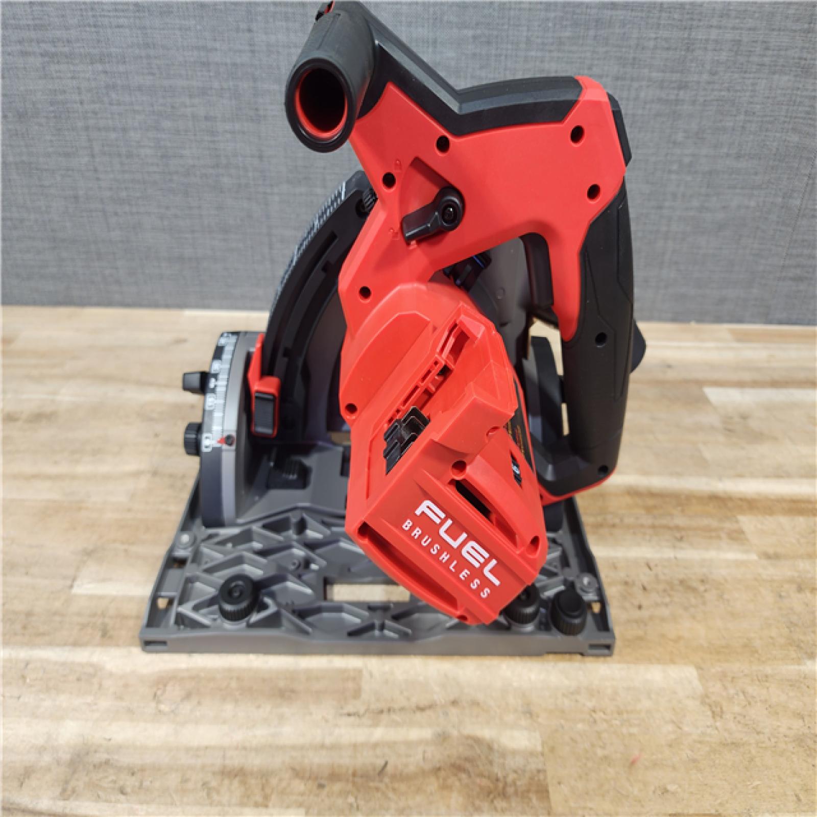 HOUSTON LOCATION - AS - IS Milwaukee FUEL 18V Lithium-Ion Cordless Brushless 6-1/2 in. Plunge Cut Track Saw (Tool-Only)