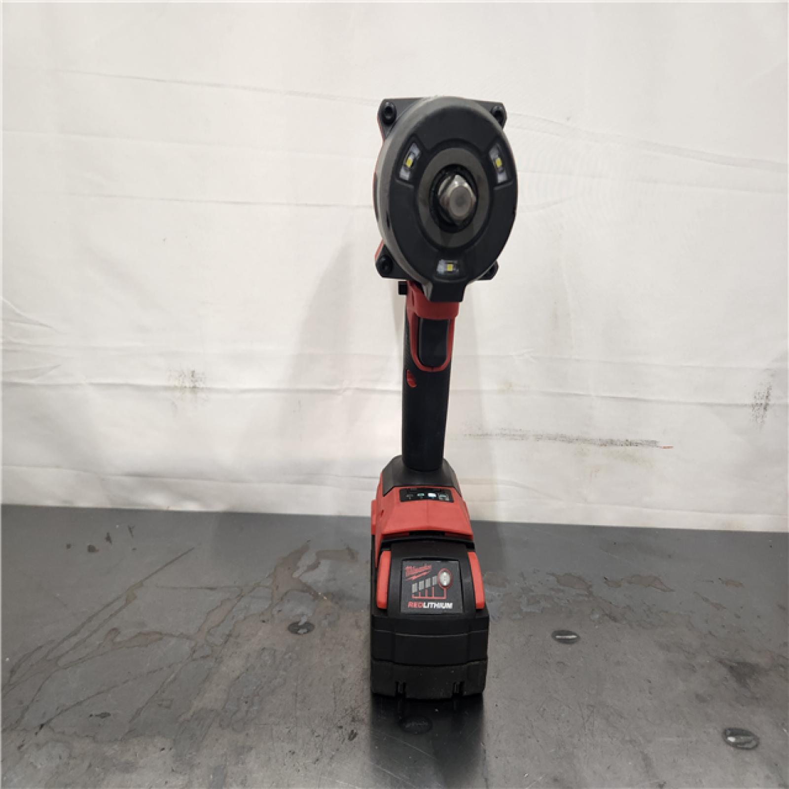 AS-IS- Milwaukee FUEL 18V Lithium-Ion Brushless Cordless 1/2 in. Impact Wrench w/Friction Ring Kit