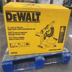 Dallas Location - As-Is 	DEWALT 15 Amp Corded 12 in. Double Bevel Sliding Compound Miter Saw