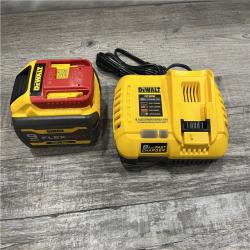 AS-IS DEWALT 20V/60V MAX FLEXVOLT Lithium-Ion 9.0Ah Battery and Charger Starter Kit