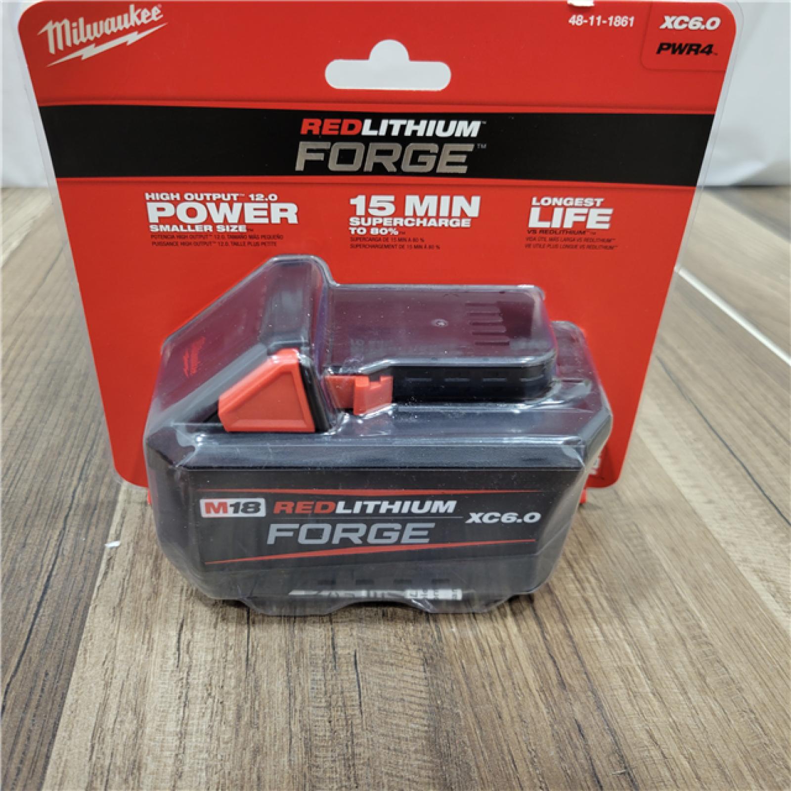 NEW! Milwaukee 48-11-1861 18V M18 REDLITHIUM FORGE HIGH OUTPUT XC6.0 Battery