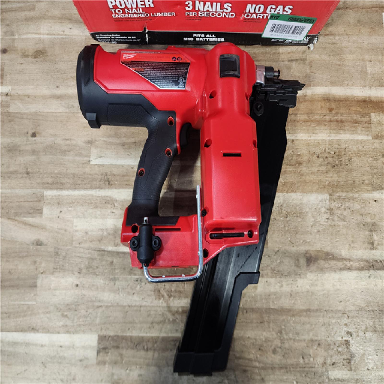 HOUSTON LOCATION - AS - IS Milwaukee FUEL 3-1/2 in. 18-Volt 21-Degree Lithium-Ion Brushless Cordless Framing Nailer (Tool-Only)