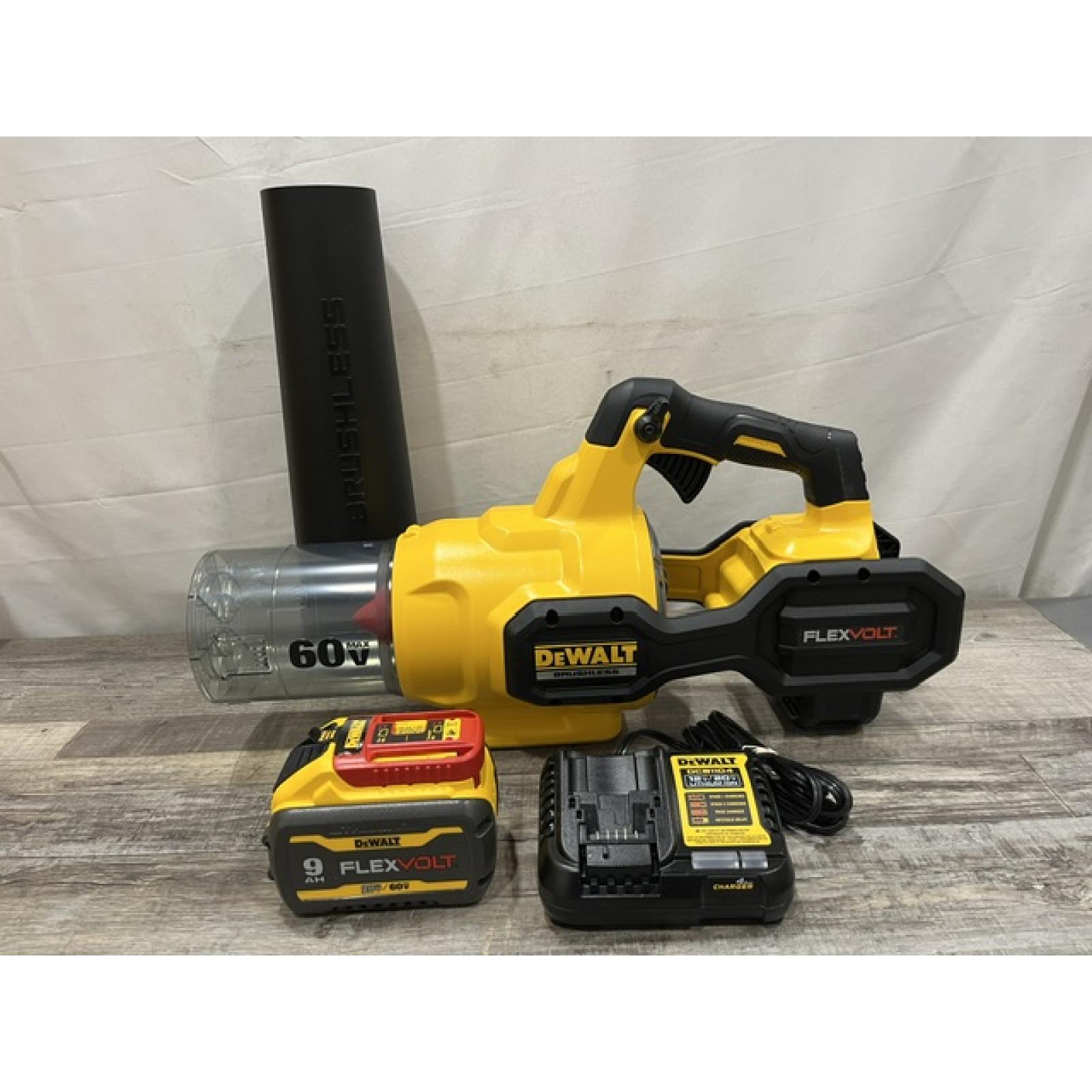 AS-IS DEWALT FLEXVOLT 60V MAX 125 MPH 600 CFM Brushless Cordless Battery Powered Blower Kit