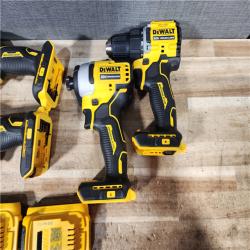HOUSTON LOCATION - AS - IS DEWALT ATOMIC 20-Volt Lithium-Ion Cordless Brushless (4-Tool) Combo Kit