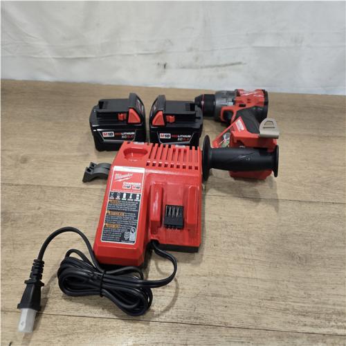 AS-IS Milwaukee FUEL 18V Lithium-Ion Brushless Cordless 1/2 in. Hammer Drill Driver Kit