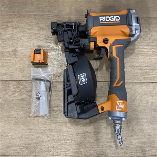 AS-IS RIDGID Pneumatic 15 Deg. 1-3/4 in. Coil Roofing Nailer