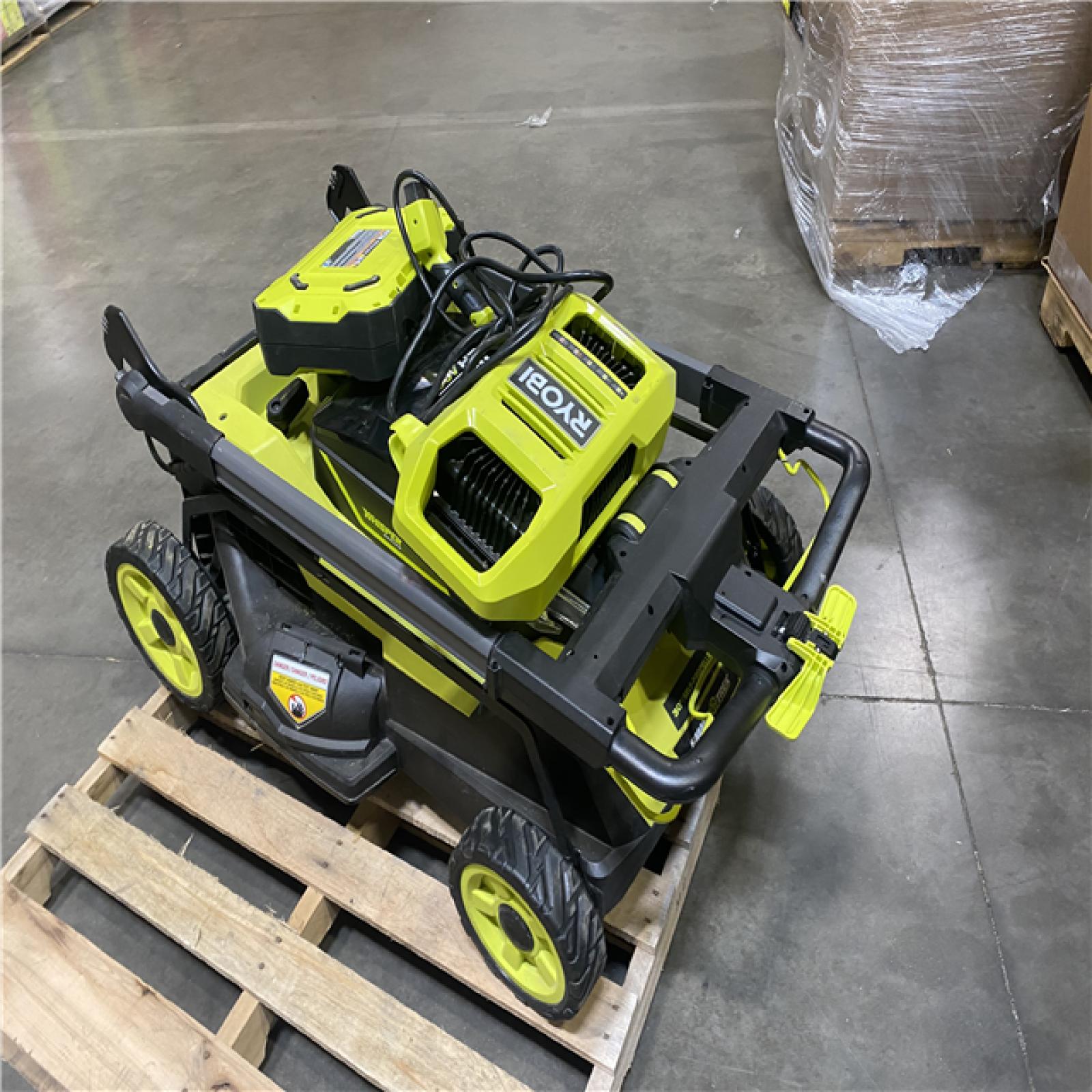 Dallas Location - As-Is RYOBI 80V HP Brushless Battery Cordless Electric 30 in. Multi-Blade Lawn Mower with Battery and Charger