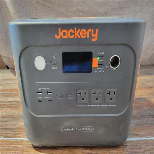 CALIFORNIA AS-IS JACKERY EXPLORER 1000 PLUS SOLAR GENERATOR